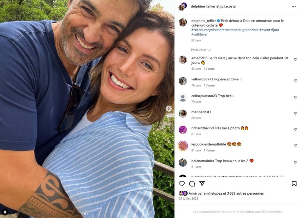 Jean-Pascal Lacoste et Delphine Tellier, heureux parents, remercient chaleureusement les pompiers Jean-Pascal Lacoste et Delphine Tellier, heureux parents, remercient chaleureusement les pompiers
