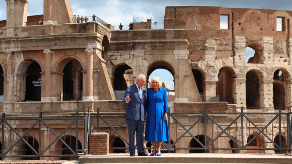 Le roi Charles III et la reine Camilla découvrent le Colisée durant leur escapade romantique à Rome Le roi Charles III et la reine Camilla découvrent le Colisée durant leur escapade romantique à Rome
