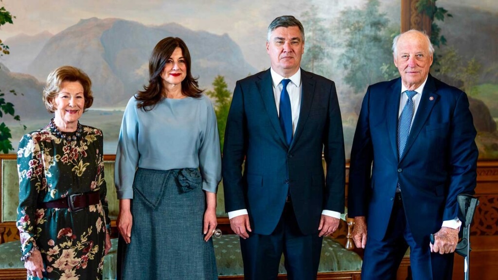 Le roi Harald et la reine Sonja accueillent à Oslo le président et la première dame de Croatie Le roi Harald et la reine Sonja accueillent à Oslo le président et la première dame de Croatie