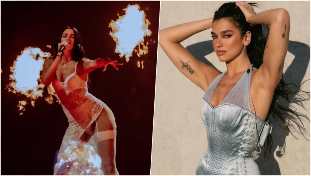 Dua Lipa : cinq tenues en deux heures lors d’un concert pour 90 000 fans à l’Arena La Défense Dua Lipa : cinq tenues en deux heures lors d’un concert pour 90 000 fans à l’Arena La Défense