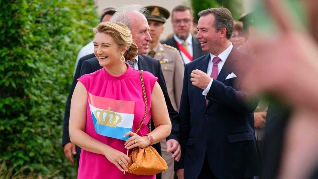 Guillaume et Stéphanie célèbrent leur dernière fête nationale en tant qu’héritiers à Mondercange Guillaume et Stéphanie célèbrent leur dernière fête nationale en tant qu’héritiers à Mondercange