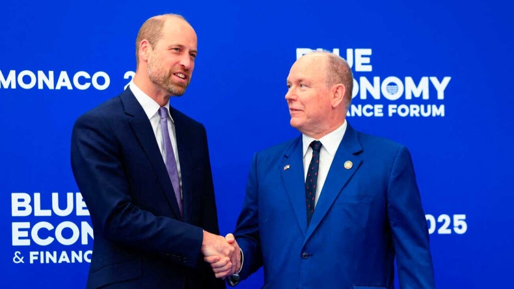 Albert II de Monaco accueille le prince de Galles, le prince Haakon et la princesse Victoria au Forum Blue Economy Albert II de Monaco accueille le prince de Galles, le prince Haakon et la princesse Victoria au Forum Blue Economy
