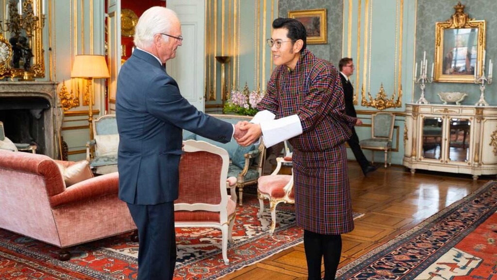 Le roi de Suède rencontre le roi du Bhoutan à Stockholm Le roi de Suède rencontre le roi du Bhoutan à Stockholm