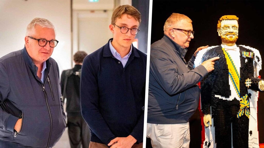 Le prince Laurent et son fils Nicolas rencontrent le roi Willem-Alexander et la reine Máxima en Lego Le prince Laurent et son fils Nicolas rencontrent le roi Willem-Alexander et la reine Máxima en Lego