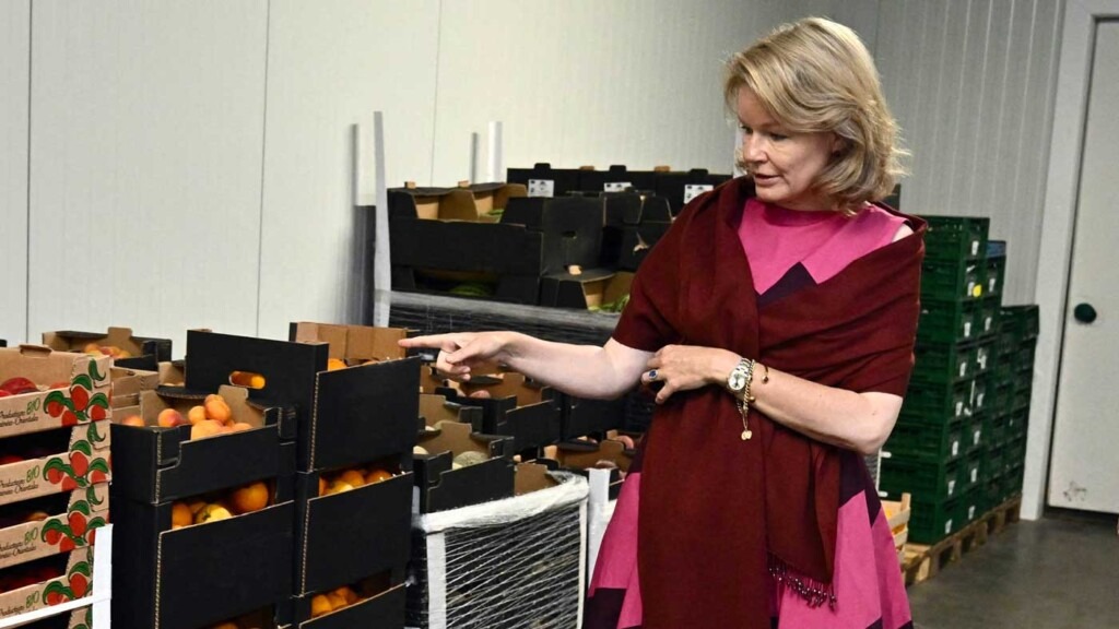 La reine Mathilde visite une coopérative pour un accès à une alimentation saine La reine Mathilde visite une coopérative pour un accès à une alimentation saine