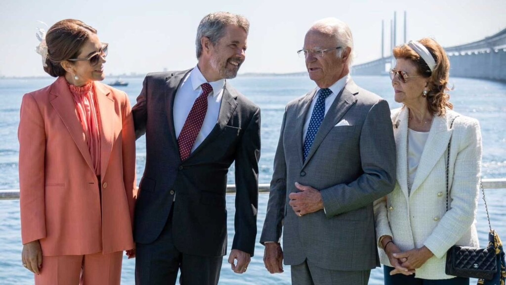 Les familles royales du Danemark et de Suède se retrouvent sur le pont de l’Øresund Les familles royales du Danemark et de Suède se retrouvent sur le pont de l’Øresund