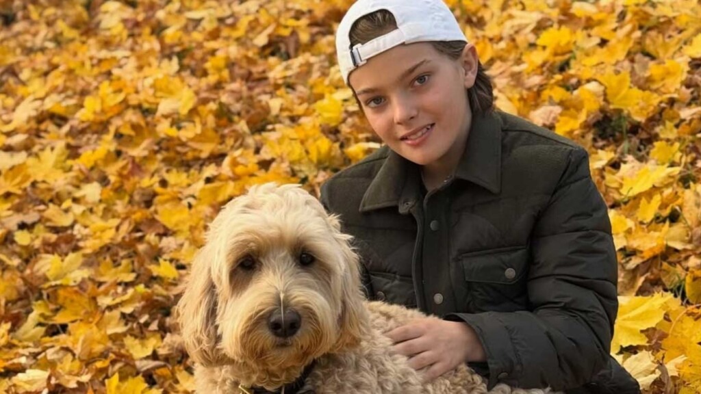 Le Prince Nicolas de Suède envoie ses vœux d’automne entouré de feuilles colorées Le Prince Nicolas de Suède envoie ses vœux d’automne entouré de feuilles colorées