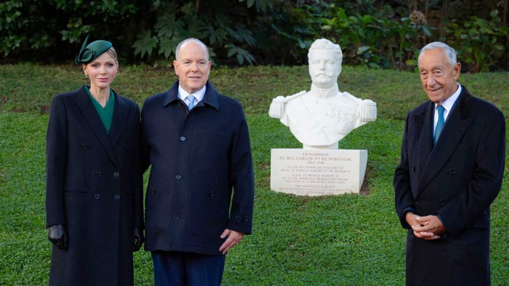 Le prince Albert II et la princesse Charlène dévoilent une statue du roi Charles Ier de Portugal Le prince Albert II et la princesse Charlène dévoilent une statue du roi Charles Ier de Portugal