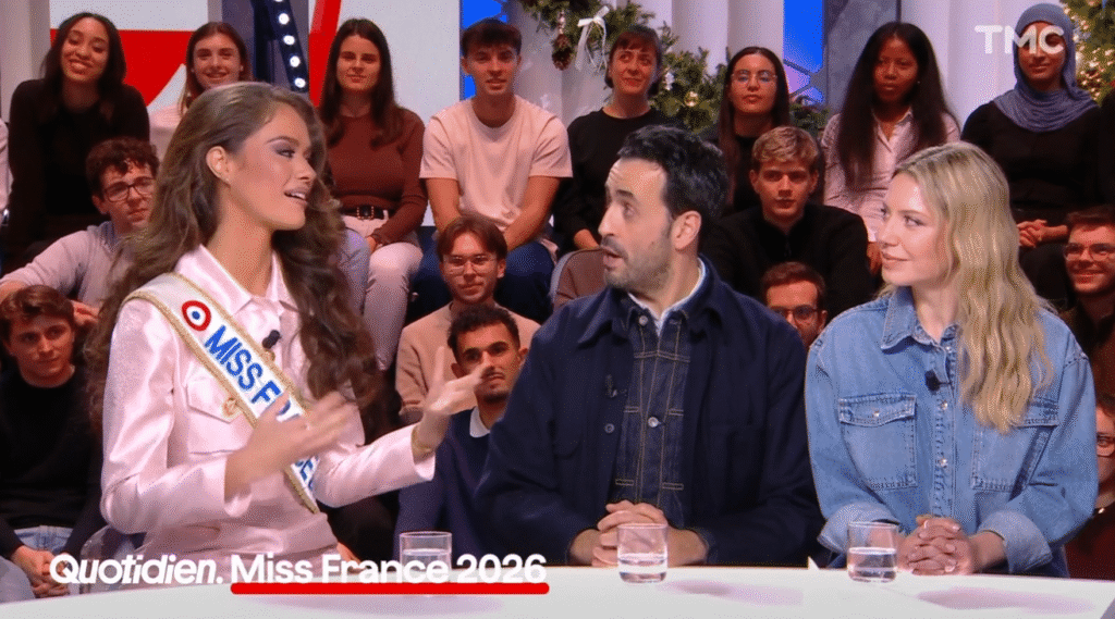 Hinaupoko Devèze a connu un moment délicat dans Quotidien avec Yann Barthès et Jonathan Cohen sur Miss France 2026 Hinaupoko Devèze a connu un moment délicat dans Quotidien avec Yann Barthès et Jonathan Cohen sur Miss France 2026
