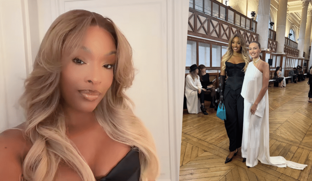 Angélique Angarni-Filopon éblouit à la Fashion Week avec une chevelure plus longue que jamais Angélique Angarni-Filopon éblouit à la Fashion Week avec une chevelure plus longue que jamais