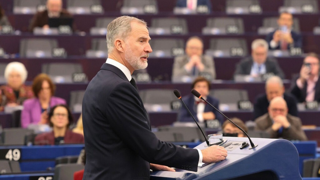 Le roi Felipe VI s’exprime devant le Parlement européen à Strasbourg Le roi Felipe VI s’exprime devant le Parlement européen à Strasbourg