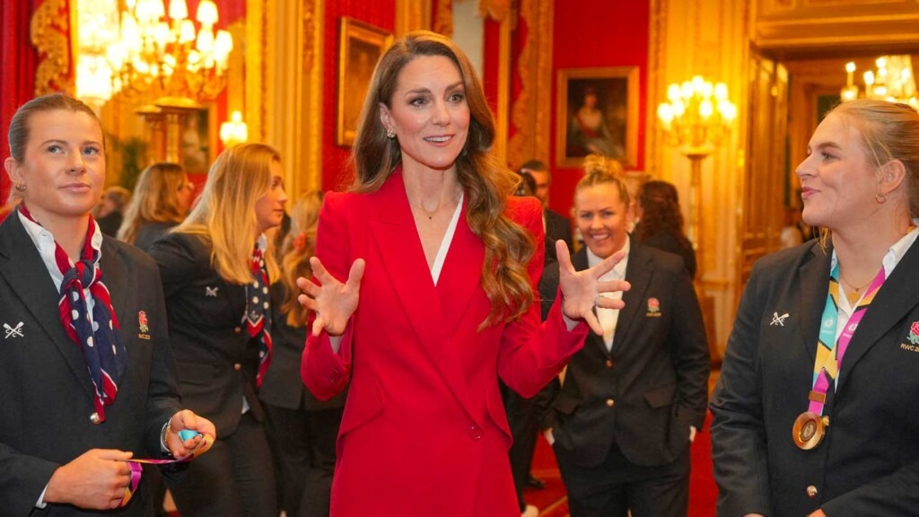 La princesse de Galles accueille l’équipe féminine anglaise de rugby au château de Windsor La princesse de Galles accueille l’équipe féminine anglaise de rugby au château de Windsor